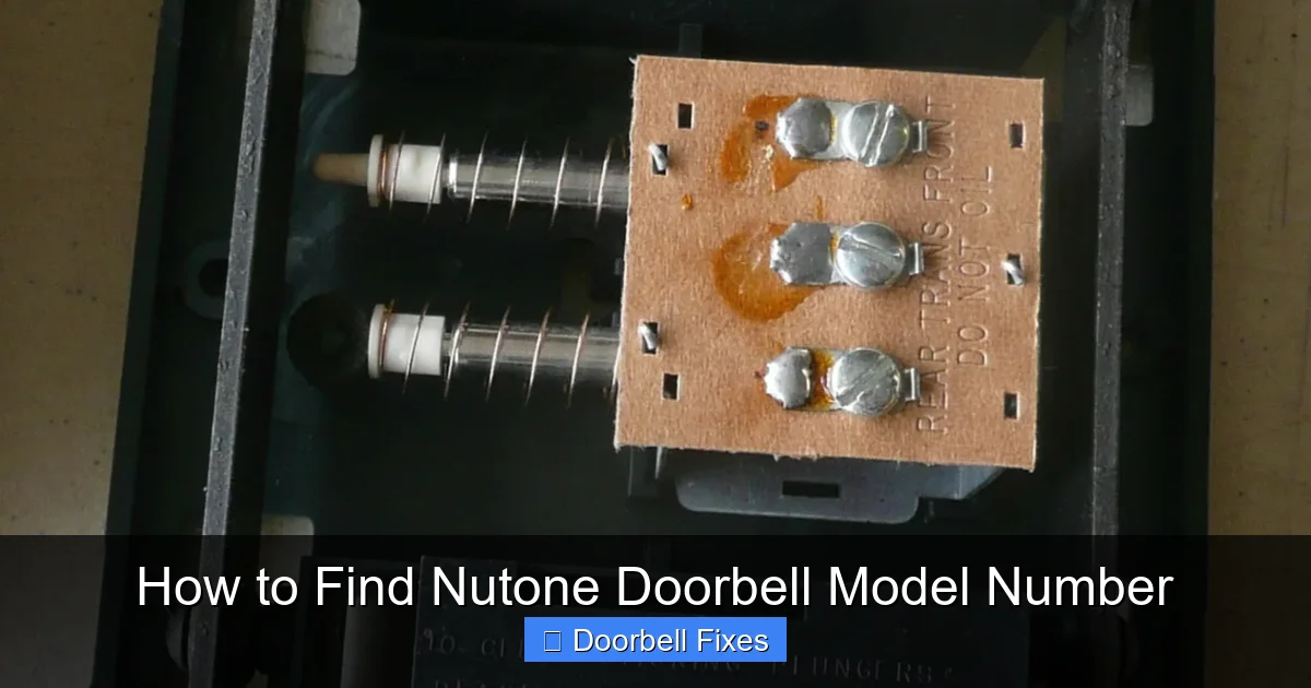 How to Find Nutone Doorbell Model Number