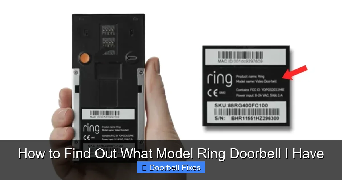 How to Find Out What Model Ring Doorbell I Have