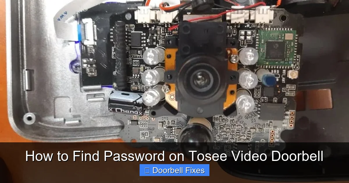 How to Find Password on Tosee Video Doorbell