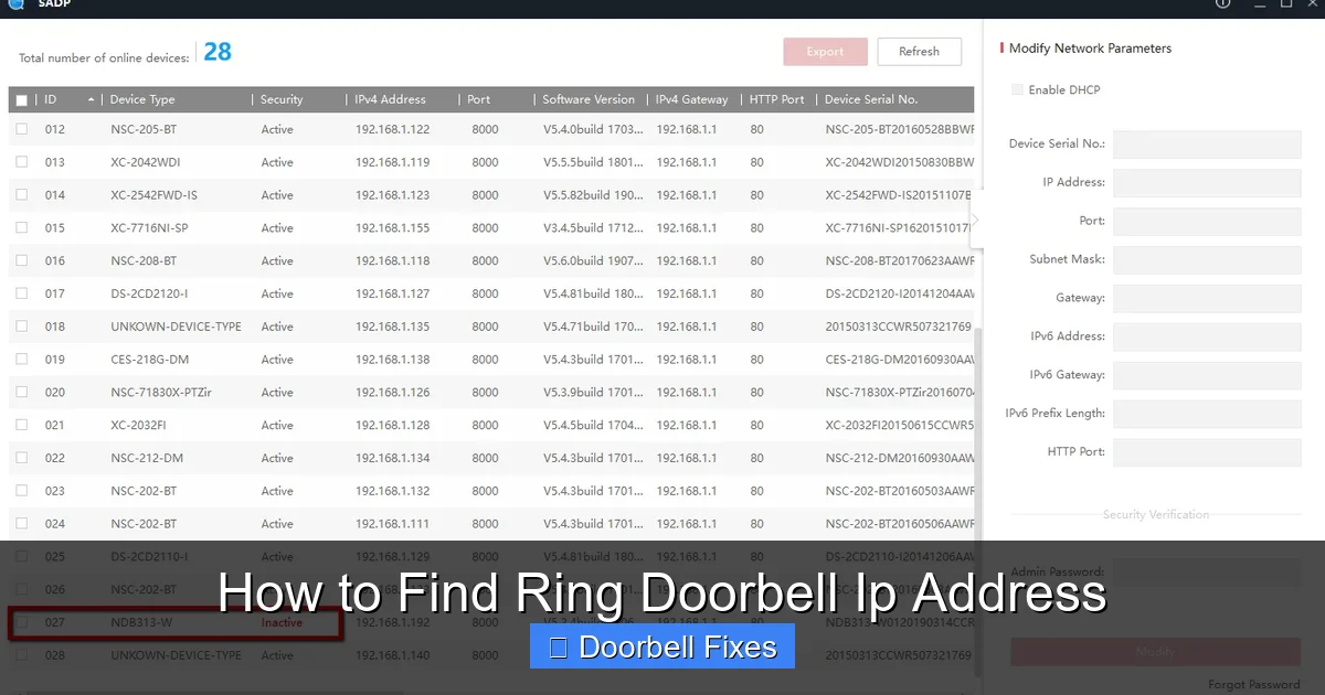 How to Find Ring Doorbell Ip Address