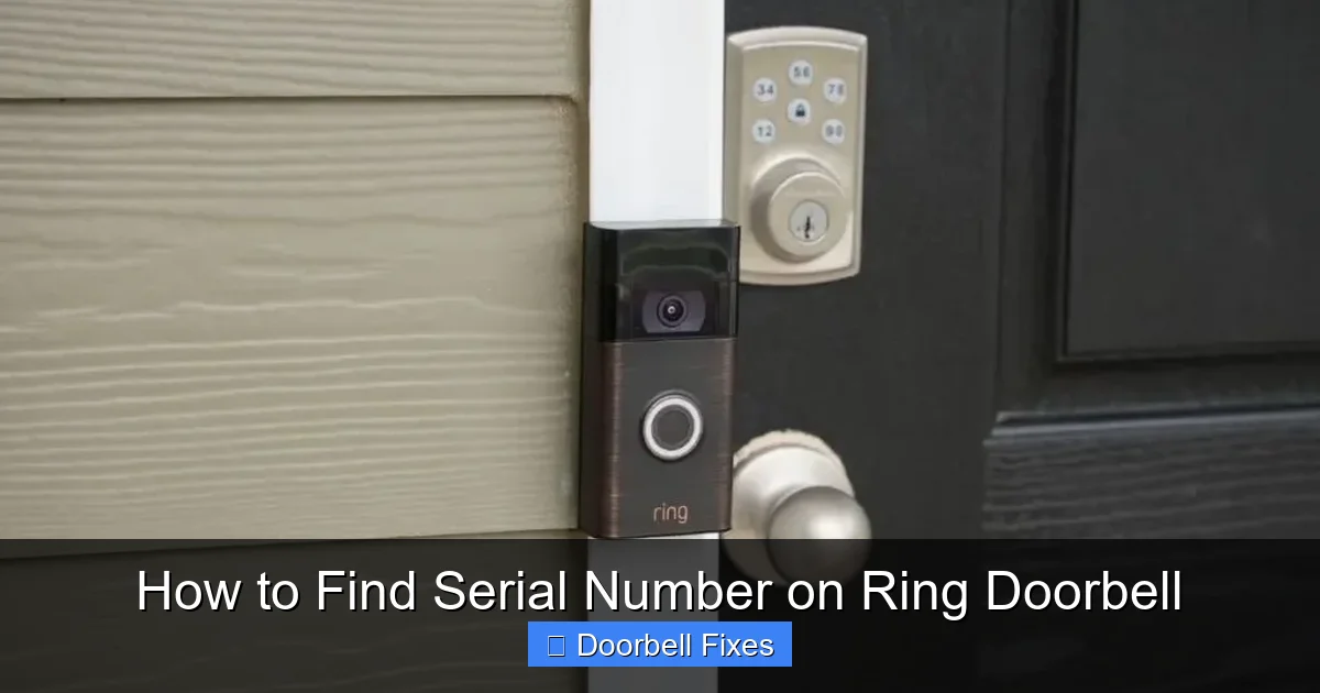 How to Find Serial Number on Ring Doorbell