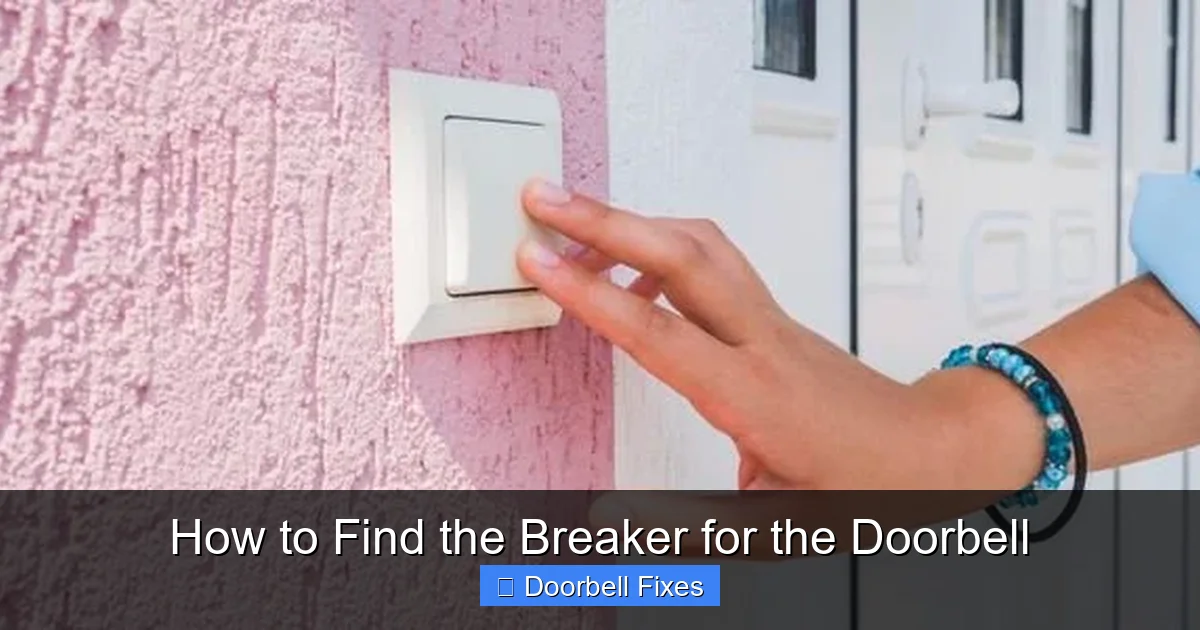 How to Find the Breaker for the Doorbell