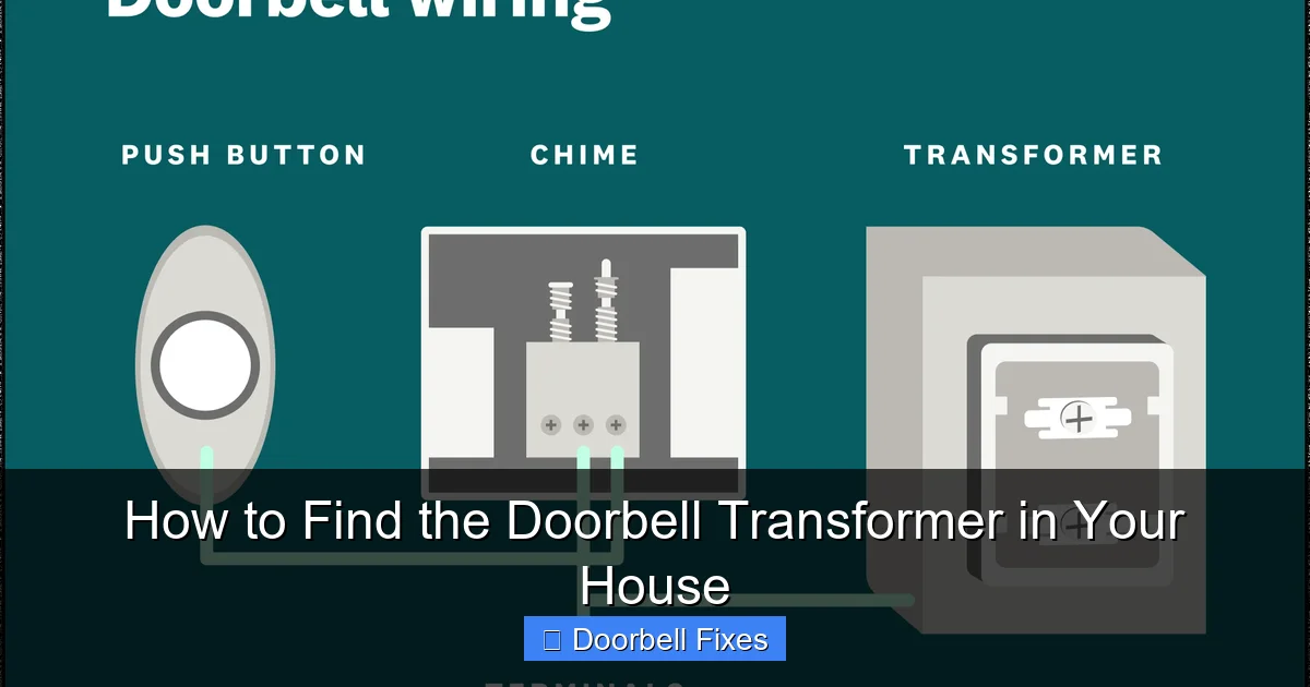 How to Find the Doorbell Transformer in Your House