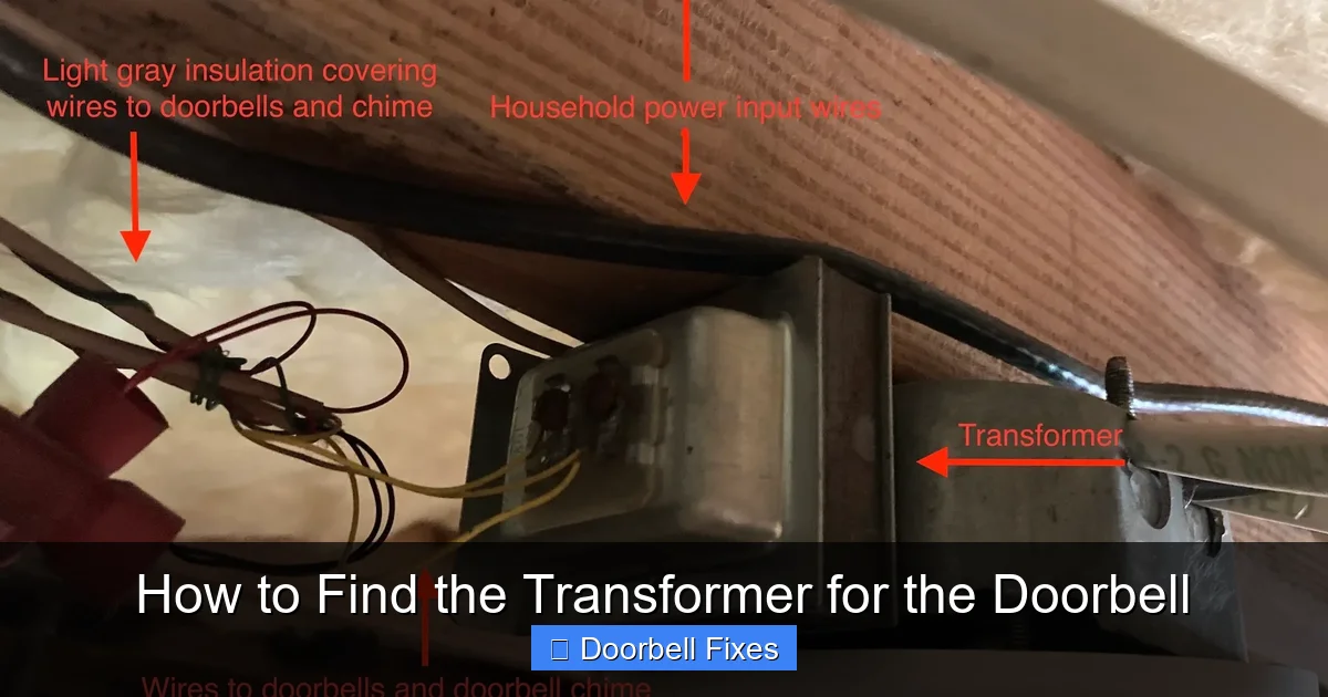 How to Find the Transformer for the Doorbell