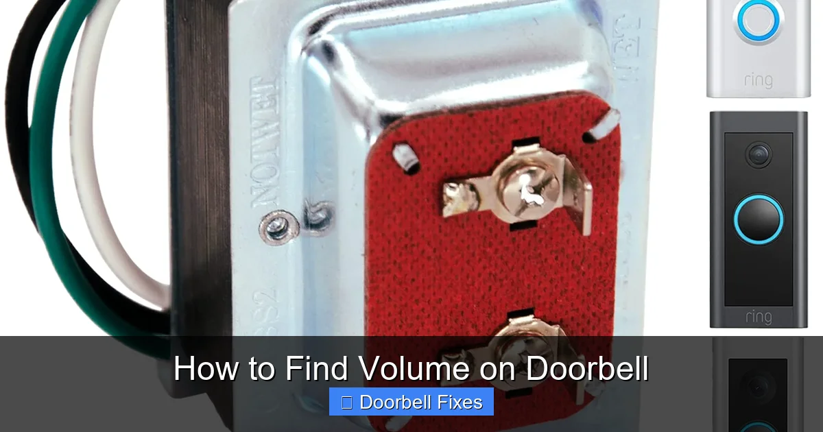 How to Find Volume on Doorbell