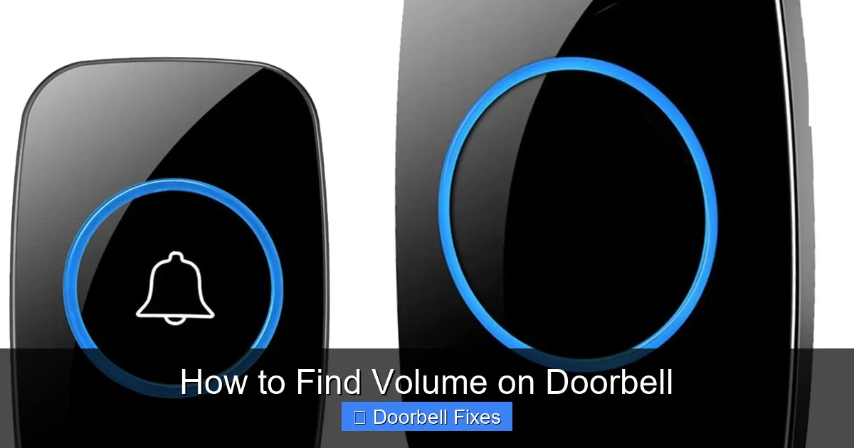 How to Find Volume on Doorbell