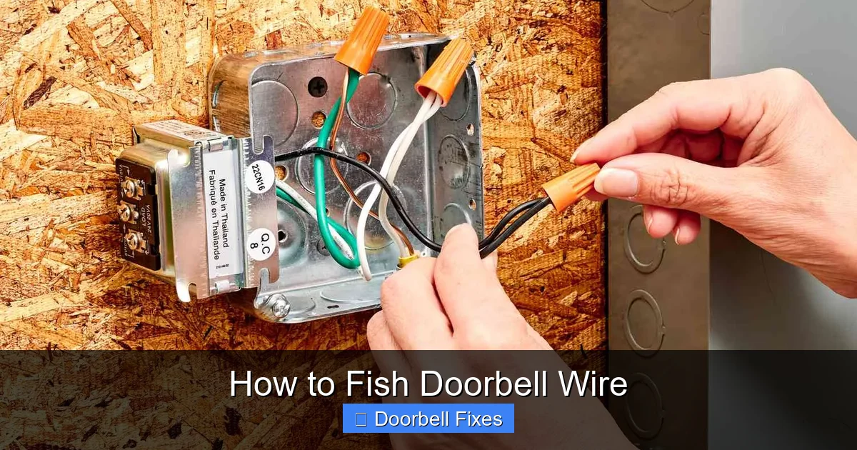 How to Fish Doorbell Wire