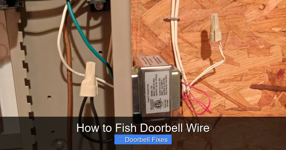 How to Fish Doorbell Wire