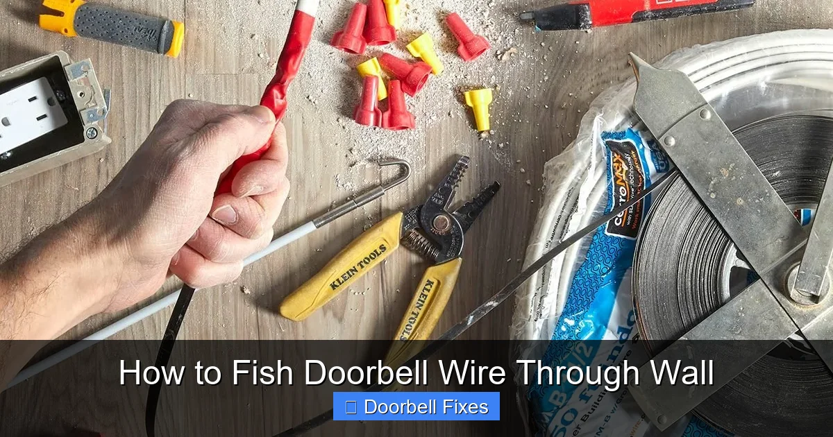 How to Fish Doorbell Wire Through Wall