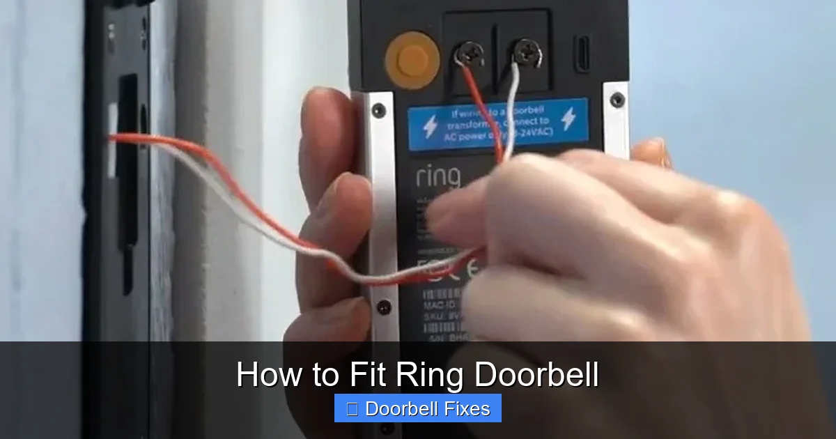 How to Fit Ring Doorbell