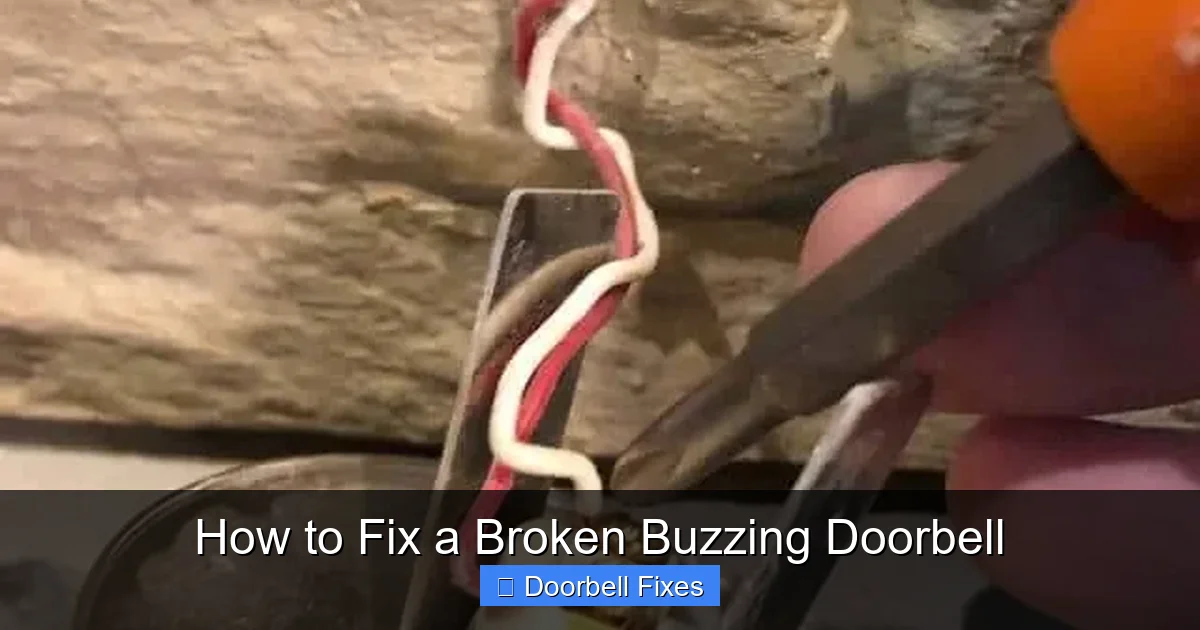 How to Fix a Broken Buzzing Doorbell