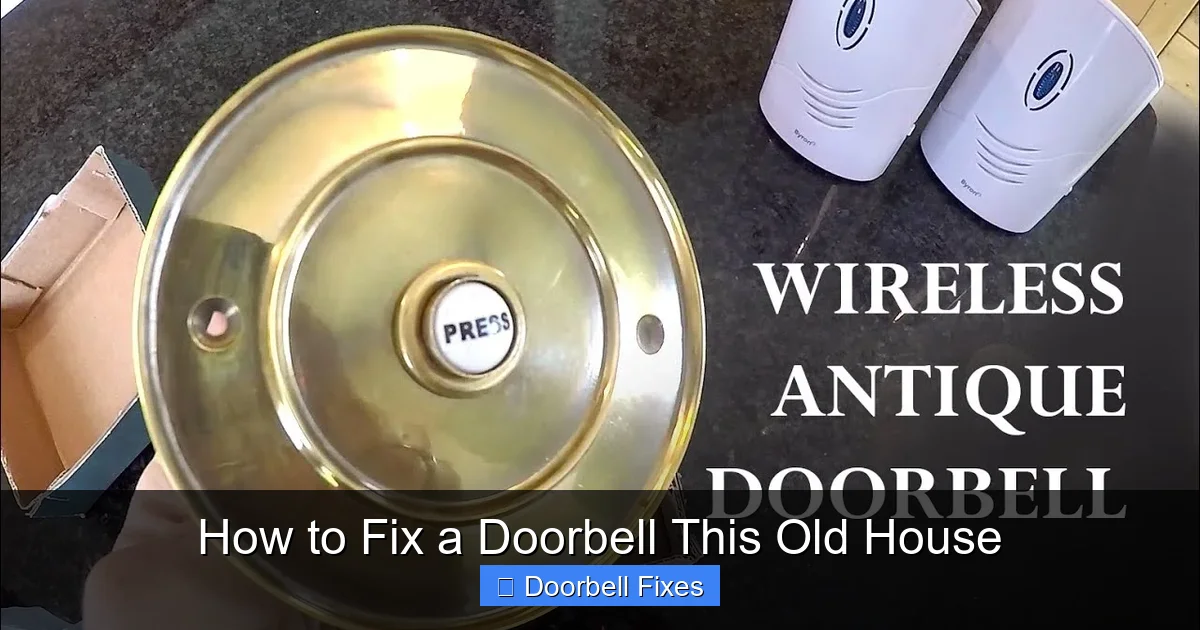 How to Fix a Doorbell This Old House