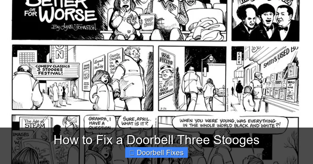 How to Fix a Doorbell Three Stooges