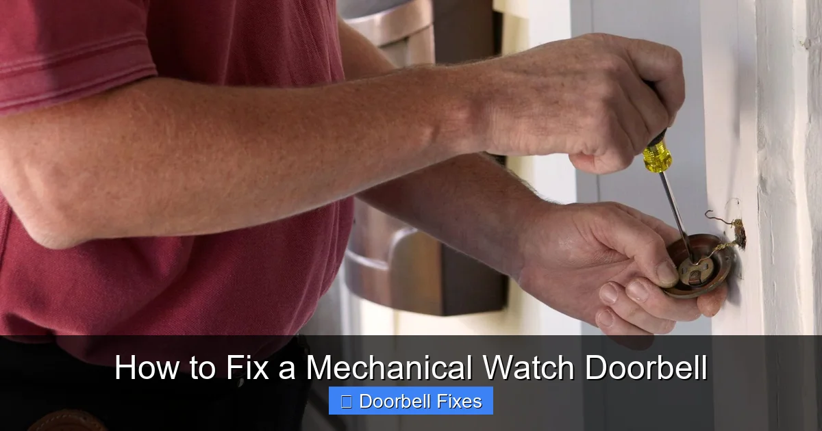 How to Fix a Mechanical Watch Doorbell
