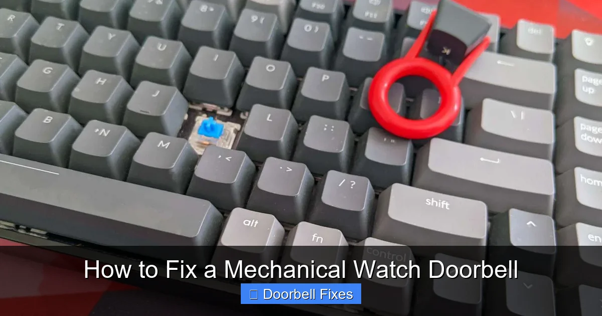 How to Fix a Mechanical Watch Doorbell
