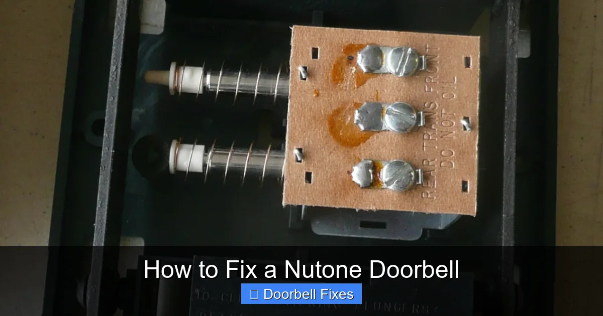How to Fix a Nutone Doorbell