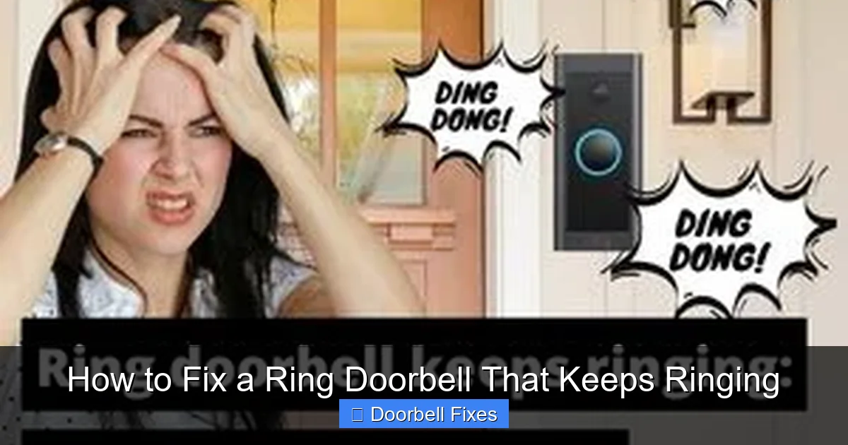How to Fix a Ring Doorbell That Keeps Ringing