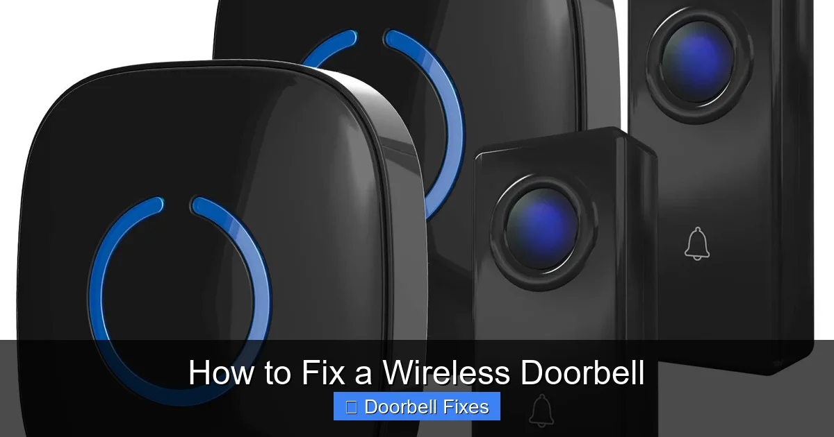 How to Fix a Wireless Doorbell
