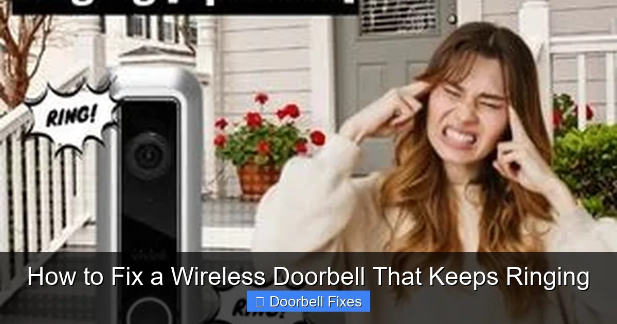 How to Fix a Wireless Doorbell That Keeps Ringing