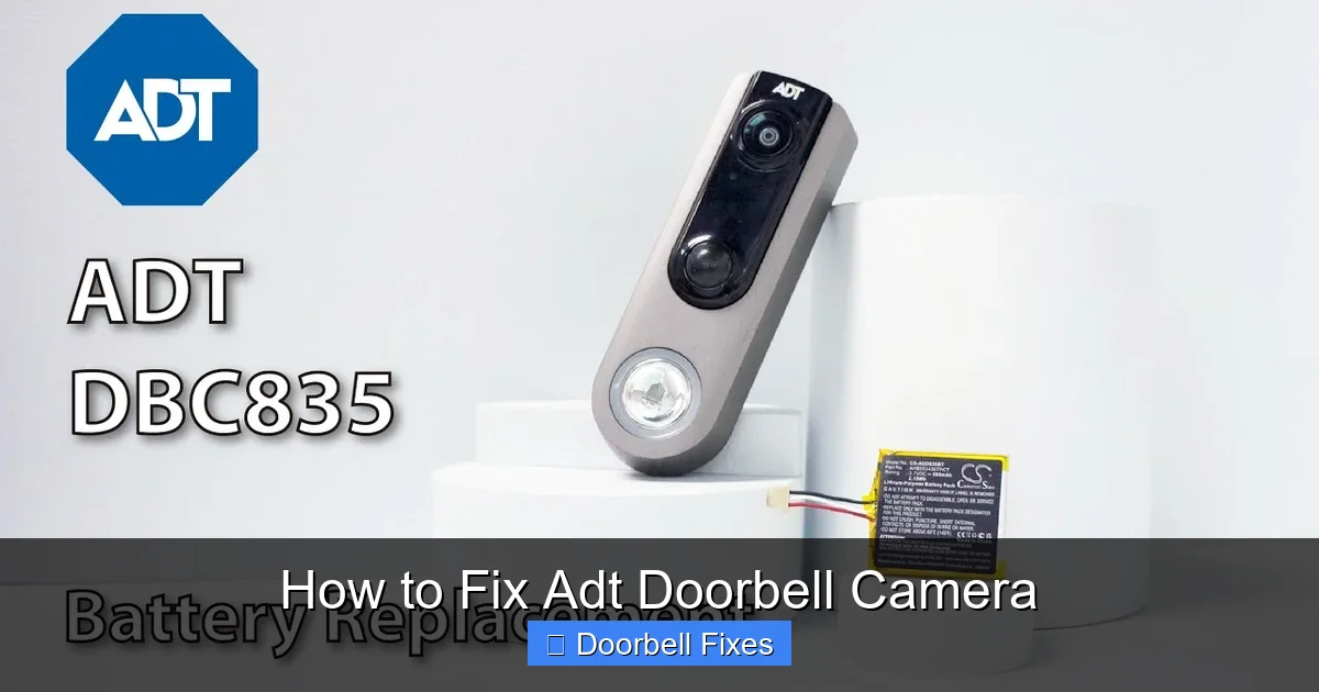 How to Fix Adt Doorbell Camera