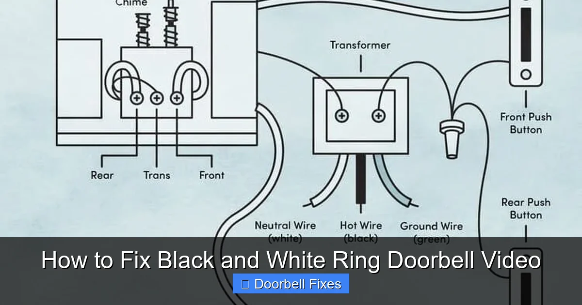 How to Fix Black and White Ring Doorbell Video