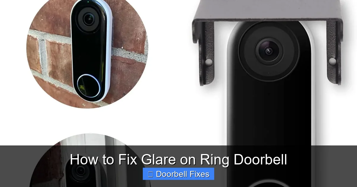How to Fix Glare on Ring Doorbell