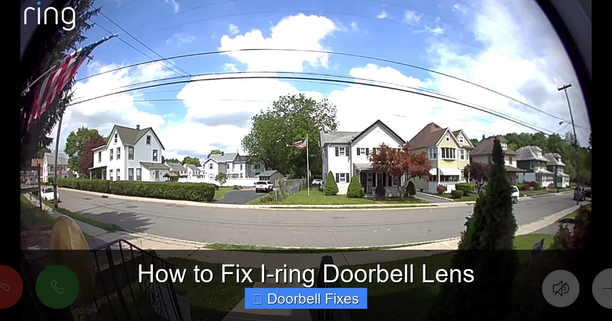 How to Fix I-ring Doorbell Lens