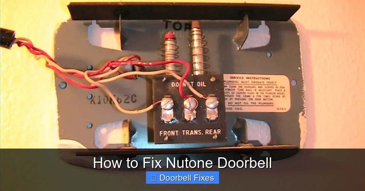 How to Fix Nutone Doorbell