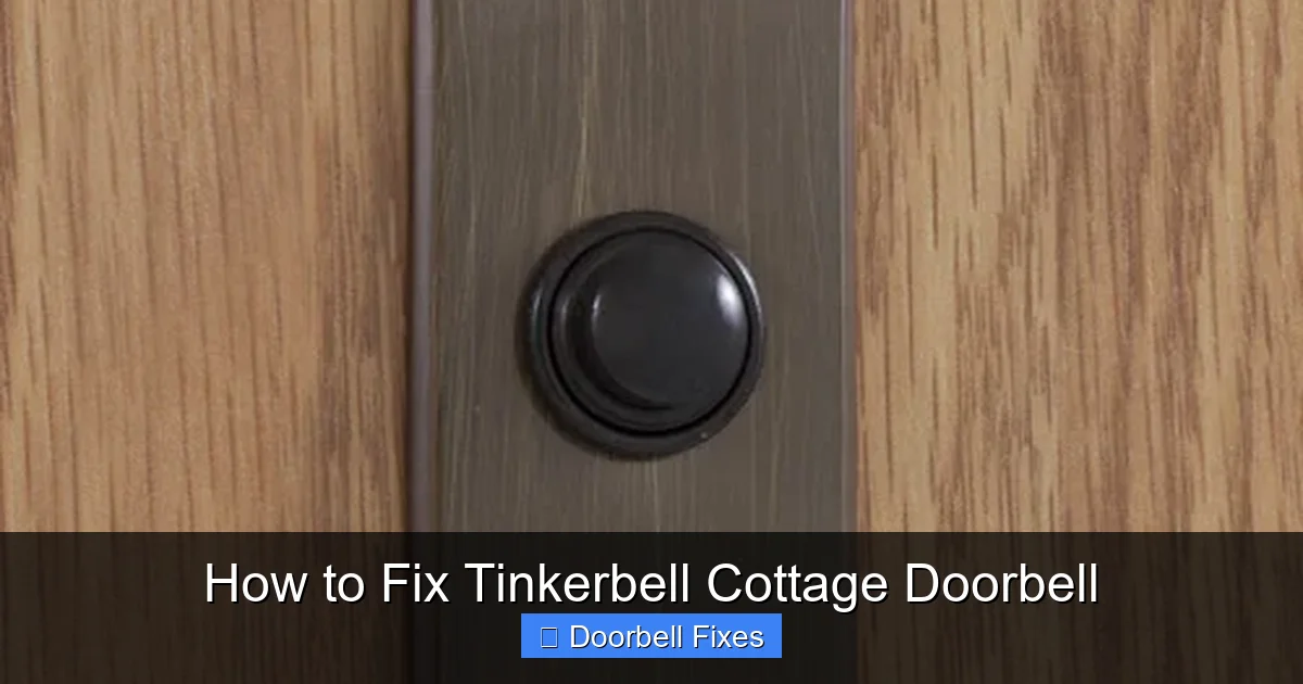 How to Fix Tinkerbell Cottage Doorbell