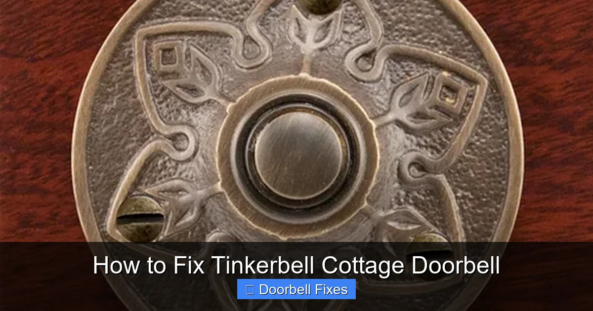 How to Fix Tinkerbell Cottage Doorbell
