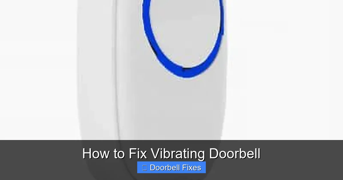 How to Fix Vibrating Doorbell