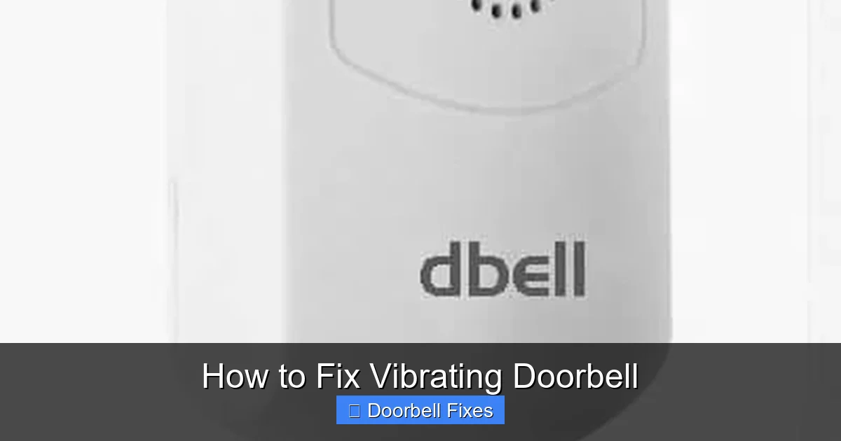 How to Fix Vibrating Doorbell