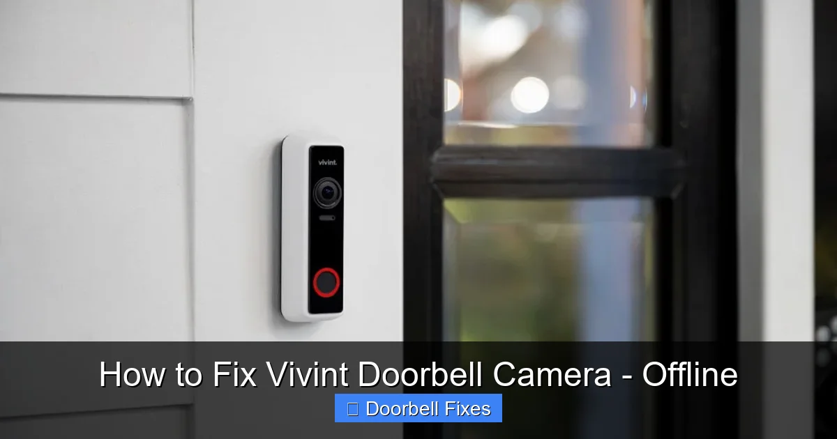 How to Fix Vivint Doorbell Camera - Offline