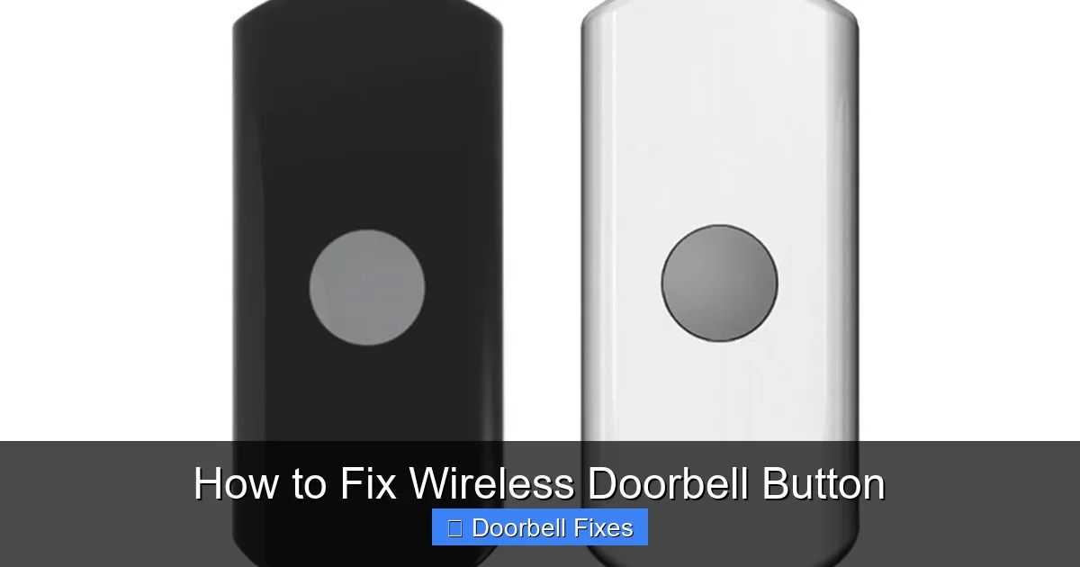 How to Fix Wireless Doorbell Button