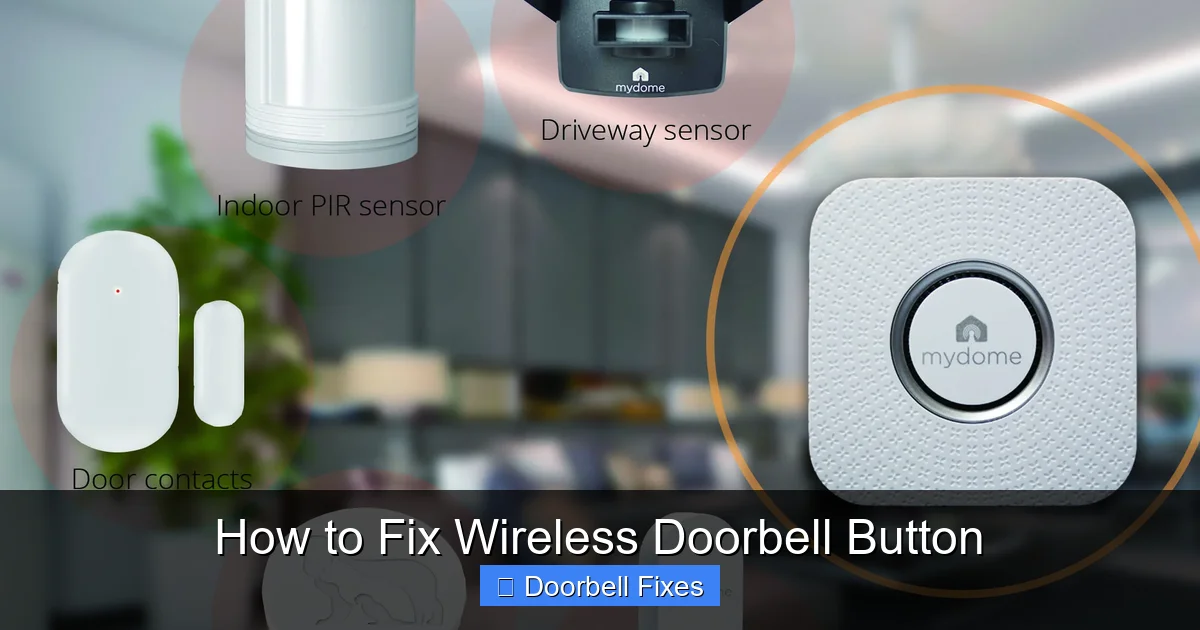 How to Fix Wireless Doorbell Button