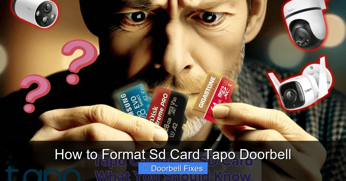 How to Format Sd Card Tapo Doorbell