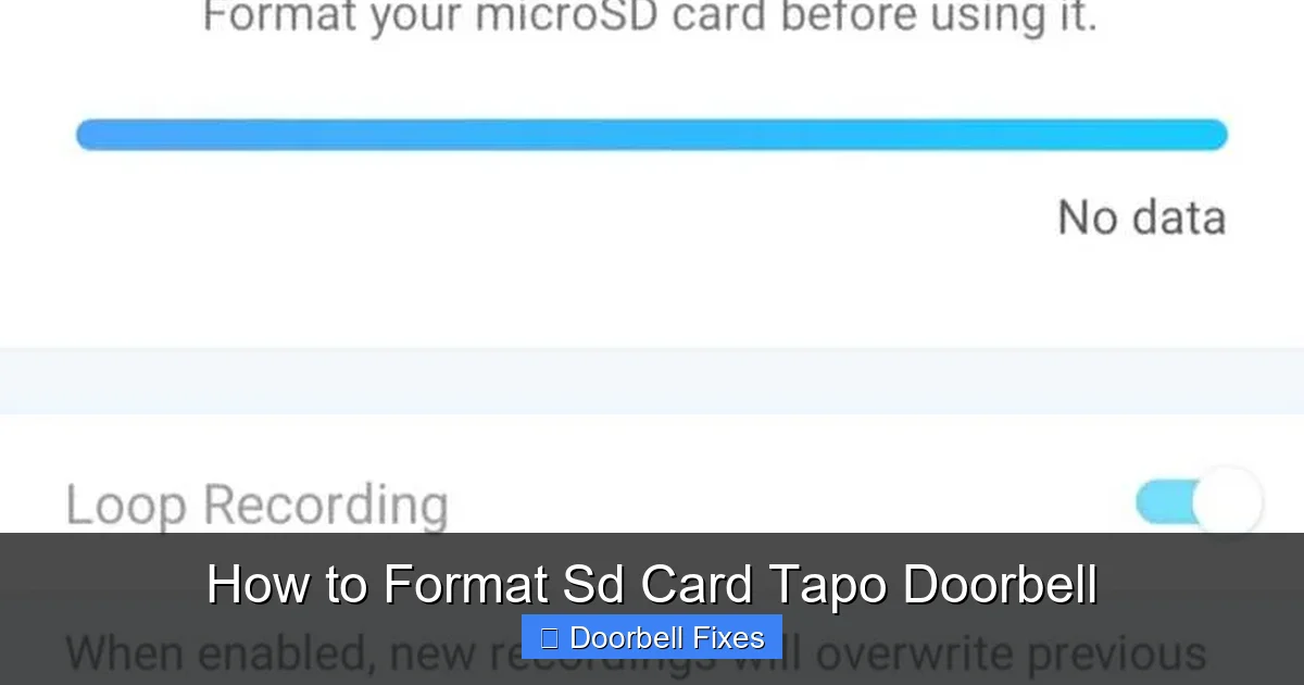 How to Format Sd Card Tapo Doorbell