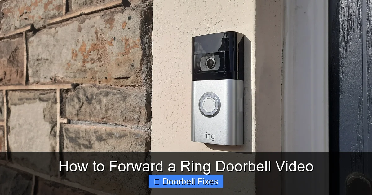 How to Forward a Ring Doorbell Video