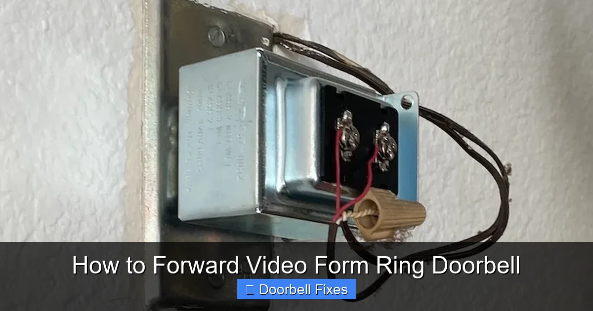 How to Forward Video Form Ring Doorbell
