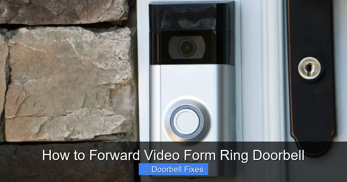 How to Forward Video Form Ring Doorbell