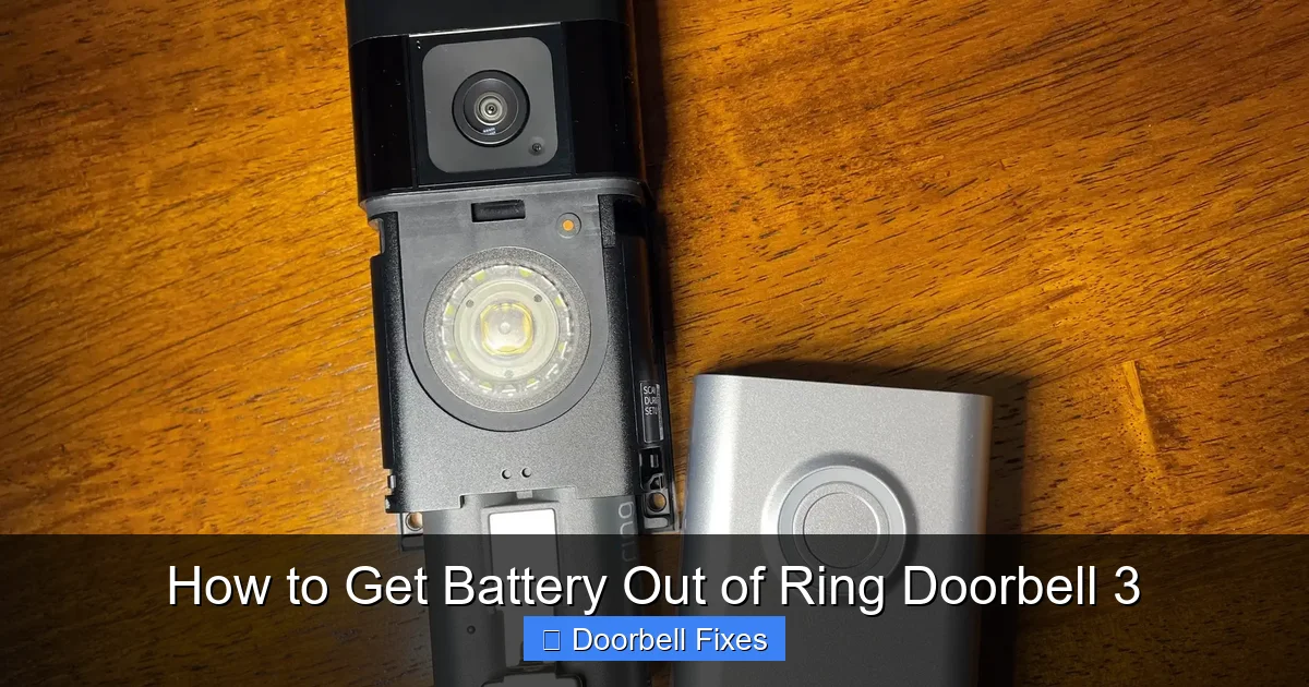 How to Get Battery Out of Ring Doorbell 3