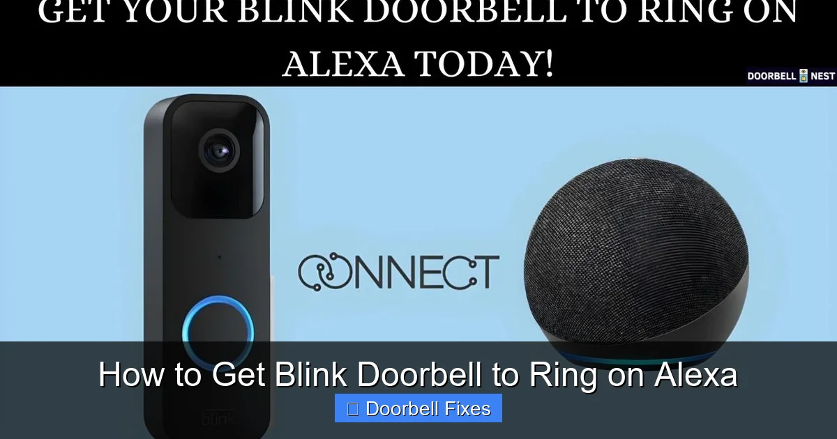 How to Get Blink Doorbell to Ring on Alexa