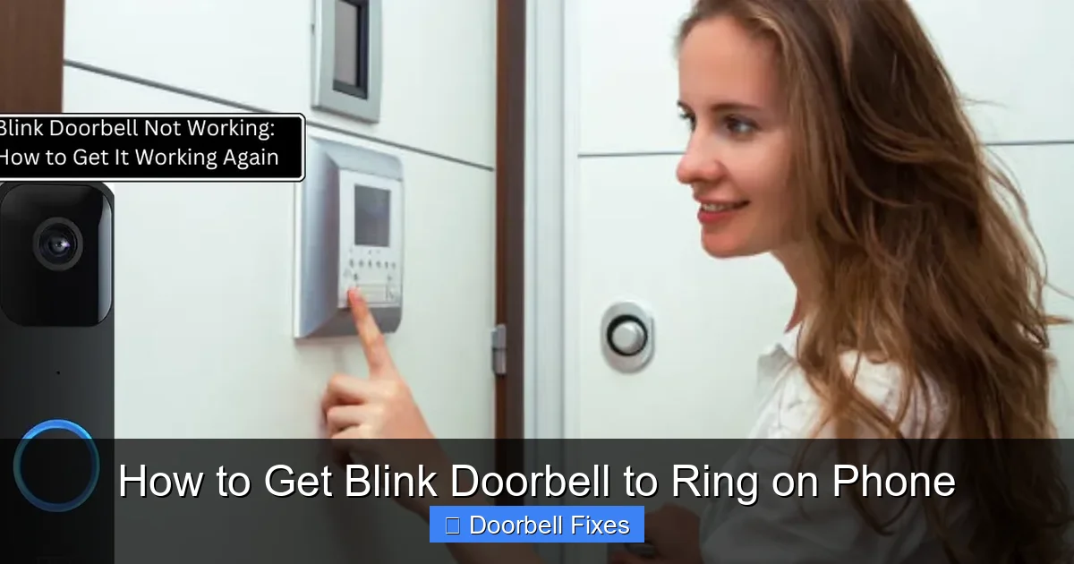 How to Get Blink Doorbell to Ring on Phone