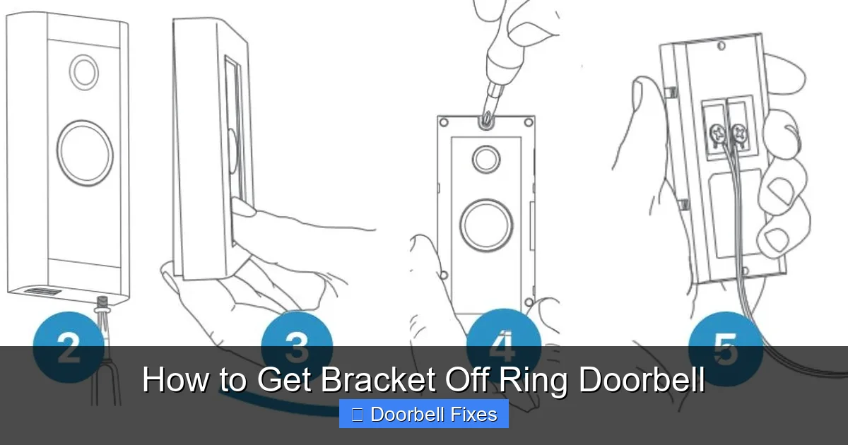 How to Get Bracket Off Ring Doorbell