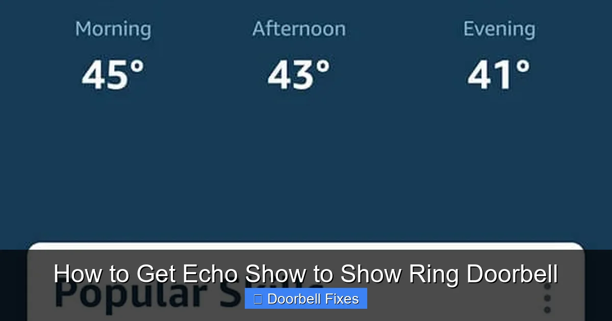 How to Get Echo Show to Show Ring Doorbell