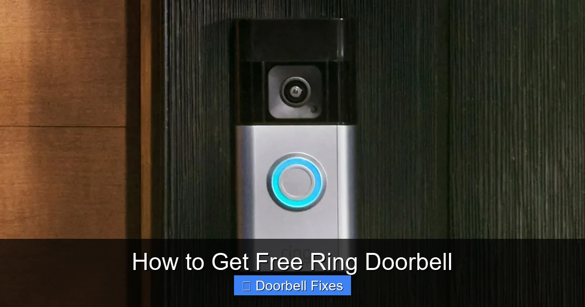 How to Get Free Ring Doorbell