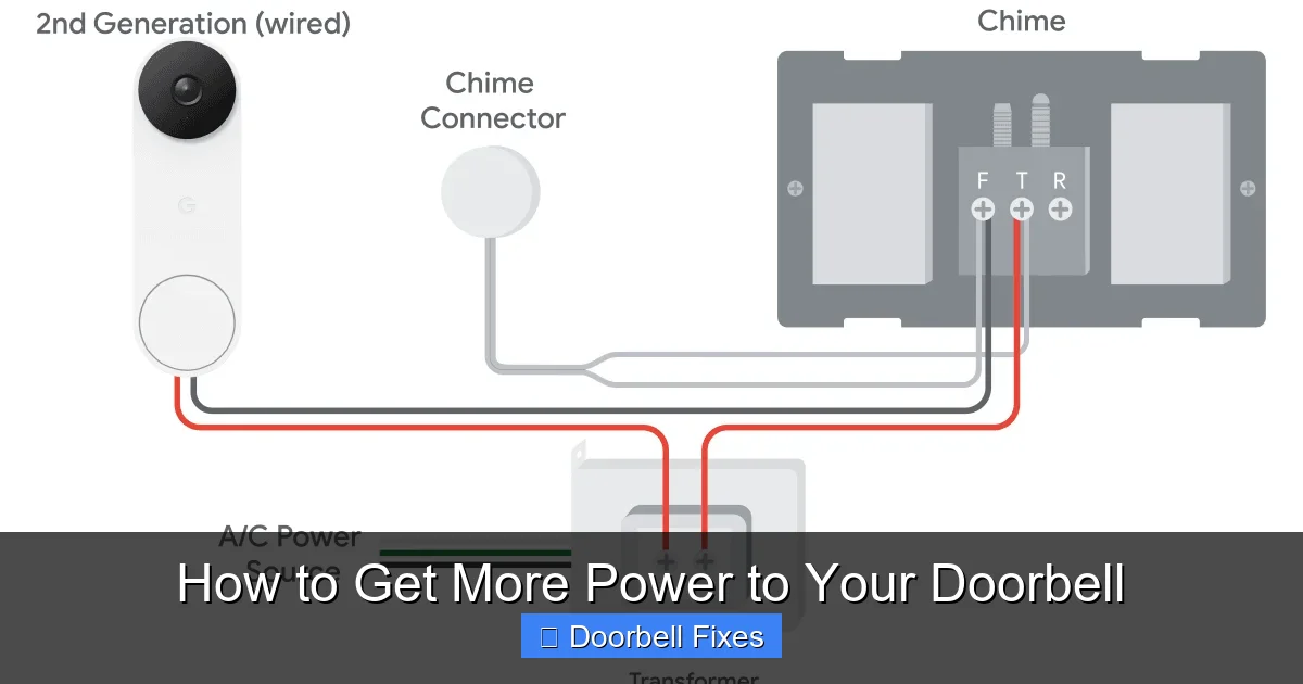 How to Get More Power to Your Doorbell