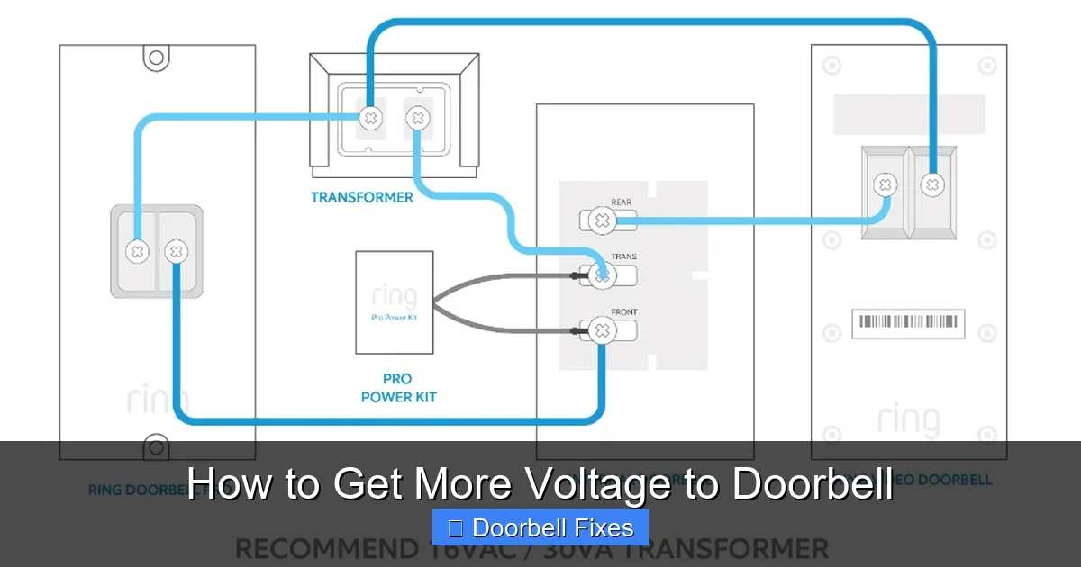 How to Get More Voltage to Doorbell