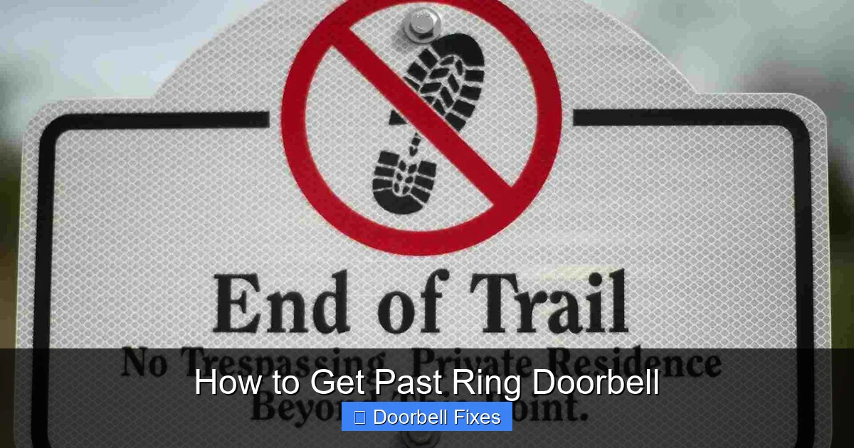 How to Get Past Ring Doorbell