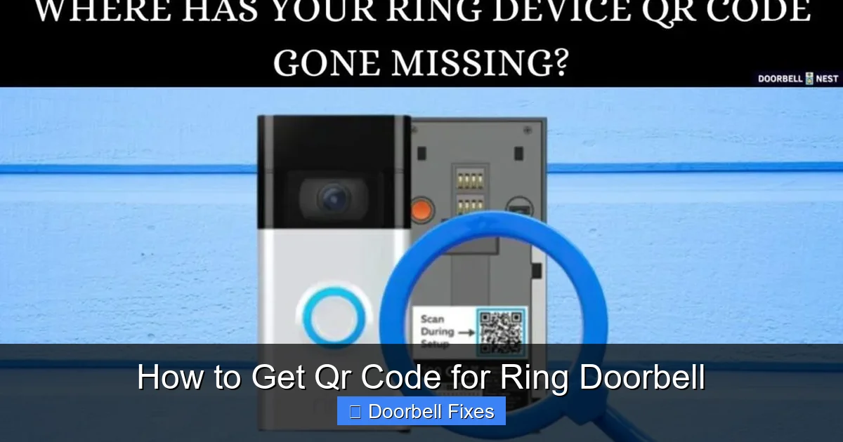 How to Get Qr Code for Ring Doorbell